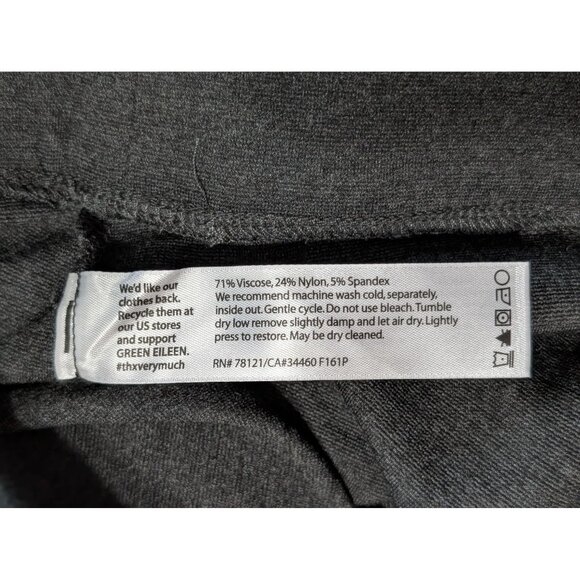 Eileen Fisher Womens XL Gray Stretch Pants Viscose Blend - Picture 5 of 12